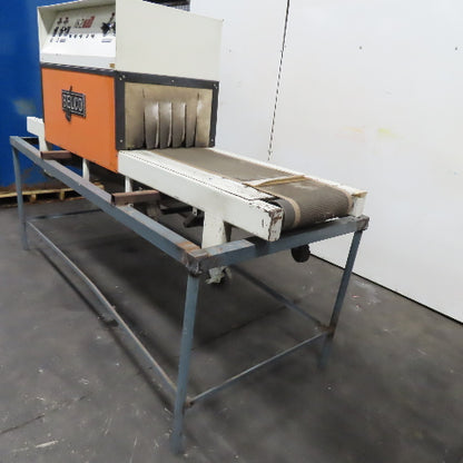 Belco ST Heat Shrink Tunnel Conveyor 240V 1Ph 27.5A 0-31FPM 18" x 11" Entry