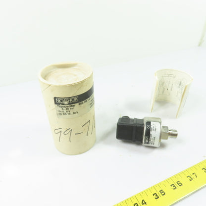 NOSHOK 600.30.1.2.2.8 Pressure Transmitter 0-30 PSI 0-5V Output 10-30VDC Input