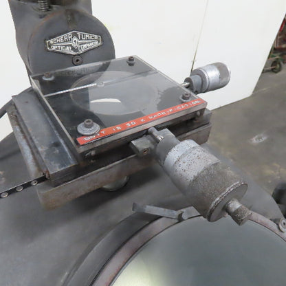 Scherr Tumico Optical Comparator 115V 14-1/2" View Tested 1Ph