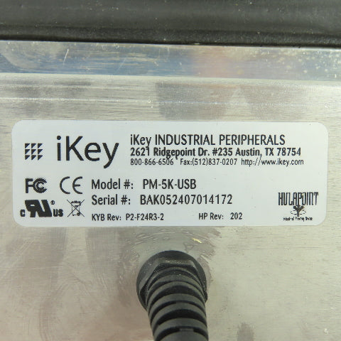 iKey PM-5K-USB Stainless Steel Panel Mount Keyboard