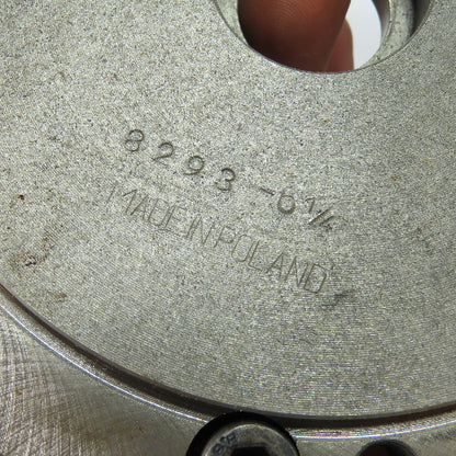 Bison 8293 7-872-306 6-1/4" Flat Back Adapter Base Plate For Plain Back Chucks