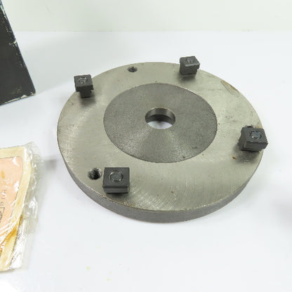 Bison 8293 7-872-306 6-1/4" Flat Back Adapter Base Plate For Plain Back Chucks
