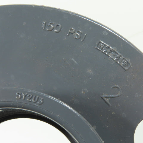 Spears SY203 2" PVC I Sch 80 Pipe Flange 150 PSI 25 FT-LBS Bolt Torque NSF-61