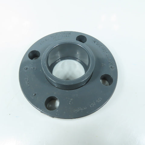 Spears SY203 2" PVC I Sch 80 Pipe Flange 150 PSI 25 FT-LBS Bolt Torque NSF-61