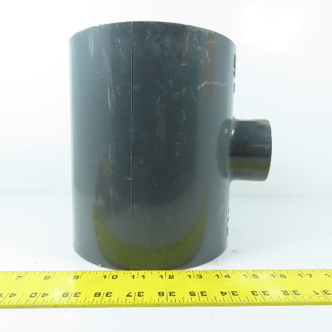 Spears 801-528 6" x 2" Schedule 80 PVC Reducing Tee Fitting