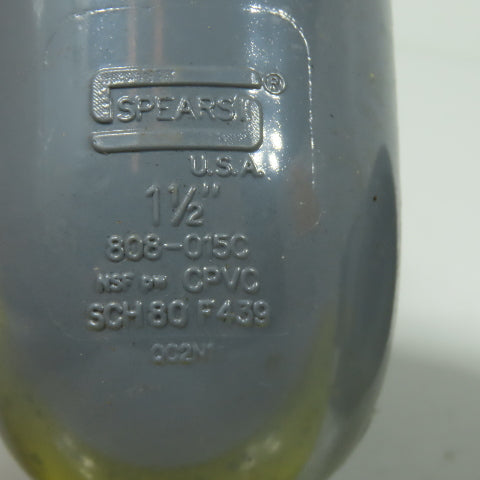 Spears 808-015C 1-1/2" CPVC Sch 80 90 Deg Threaded Elbow Lot Of 3