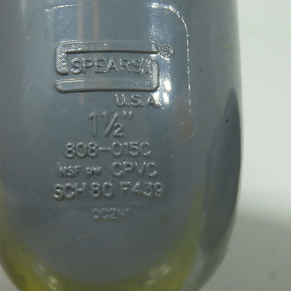 Spears 808-015C 1-1/2" CPVC Sch 80 90 Deg Threaded Elbow Lot Of 3