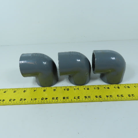 Spears 808-015C 1-1/2" CPVC Sch 80 90 Deg Threaded Elbow Lot Of 3