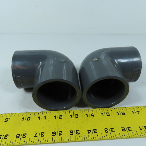 Spears 2" 90 Deg PVC Pipe Elbow Fittings Lot Of 2