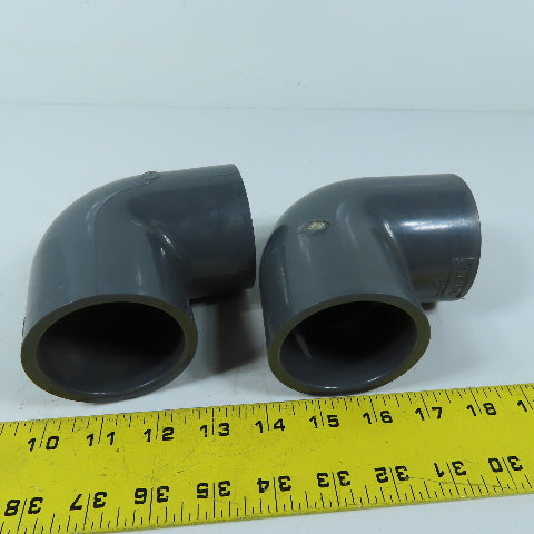 Spears 2" 90 Deg PVC Pipe Elbow Fittings Lot Of 2