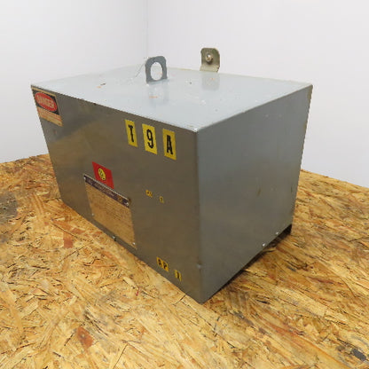 Square D 9T75F 9 KVA 3Ph Transformer 480V Pri 240V Sec Class AA Tested