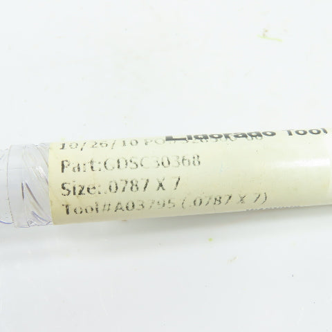 Drill Masters Eldorado Tool GDSC30368 A03795 .0787" x 7" Deep Hole Gun Drill Bit