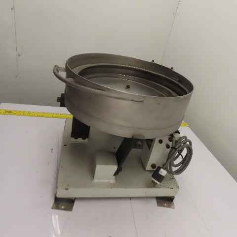 Vibratory Parts Feeder 18" ID x 4" Deep Bowl 1Ph 115V