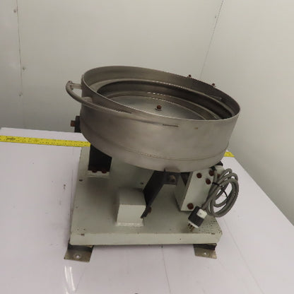 Vibratory Parts Feeder 18" ID x 4" Deep Bowl 1Ph 115V