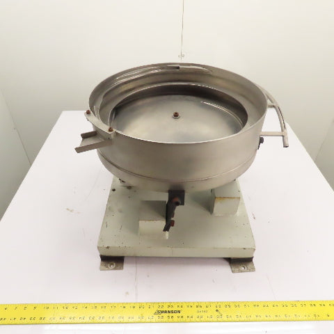 Vibratory Parts Feeder 18" ID x 4" Deep Bowl 1Ph 115V
