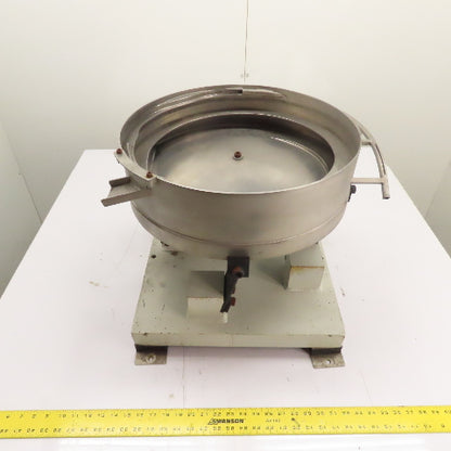 Vibratory Parts Feeder 18" ID x 4" Deep Bowl 1Ph 115V