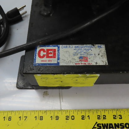 Carter Vibratory Parts Feeder 24" ID x 7" Deep Bowl 1Ph 115V W/ E100 Controller