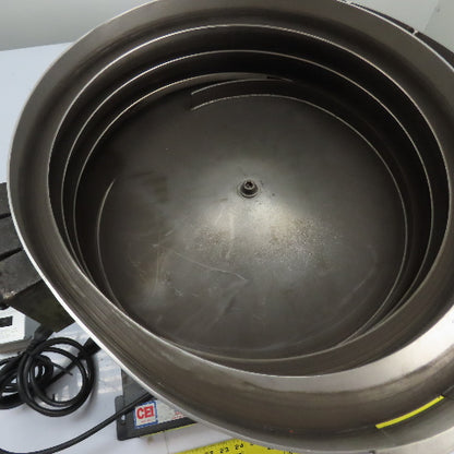 Carter Vibratory Parts Feeder 24" ID x 7" Deep Bowl 1Ph 115V W/ E100 Controller