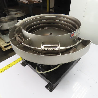 Carter Vibratory Parts Feeder 24" ID x 7" Deep Bowl 1Ph 115V W/ E100 Controller