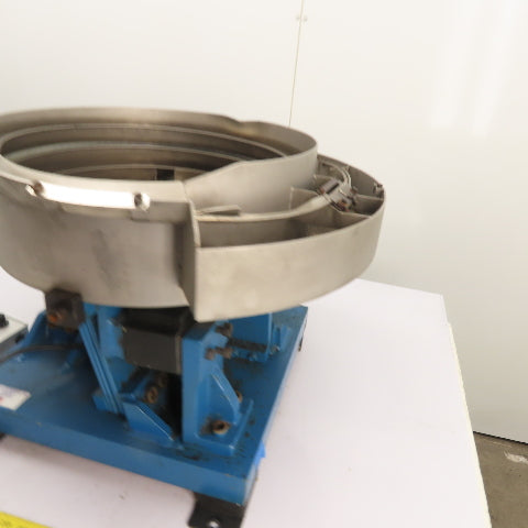 Carter Vibratory Parts Feeder 18"ID x 6" Deep Bowl 1Ph 115V W/ Bryant Controller