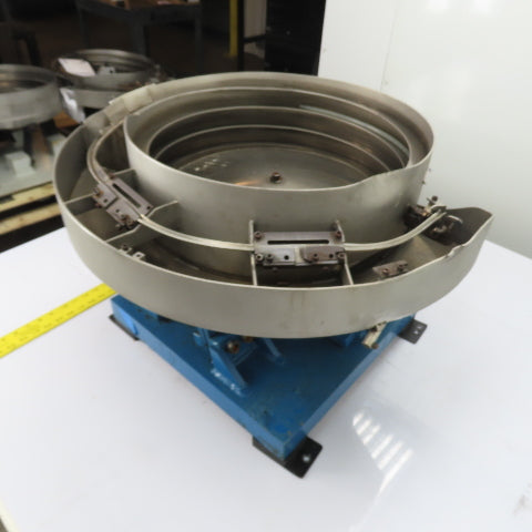 Carter Vibratory Parts Feeder 18"ID x 6" Deep Bowl 1Ph 115V W/ Bryant Controller