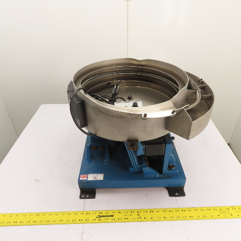 Carter Vibratory Parts Feeder 18"ID x 6" Deep Bowl 1Ph 115V W/ Bryant Controller