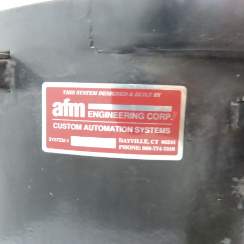 AFM Vibratory Parts Feeder 18" ID x 7" Deep Bowl 1Ph 115V W/ Moorfeed Controller