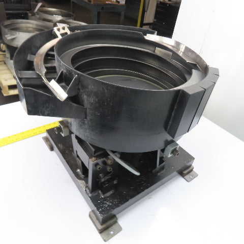 AFM Vibratory Parts Feeder 18" ID x 7" Deep Bowl 1Ph 115V W/ Moorfeed Controller