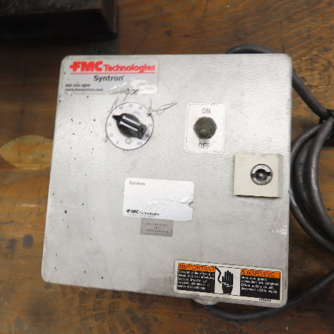 AFM Vibratory Parts Feeder 18" ID x 8" Deep Bowl 1Ph 115V W/ Syntron Controller