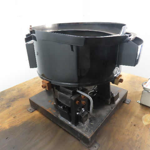 AFM Vibratory Parts Feeder 18" ID x 8" Deep Bowl 1Ph 115V W/ Syntron Controller