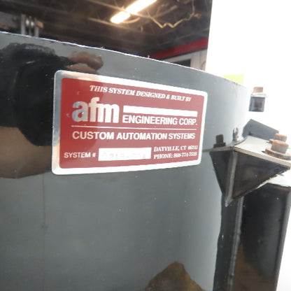 AFM Vibratory Parts Feeder 18" ID x 8" Deep Bowl 1Ph 115V W/ Syntron Controller