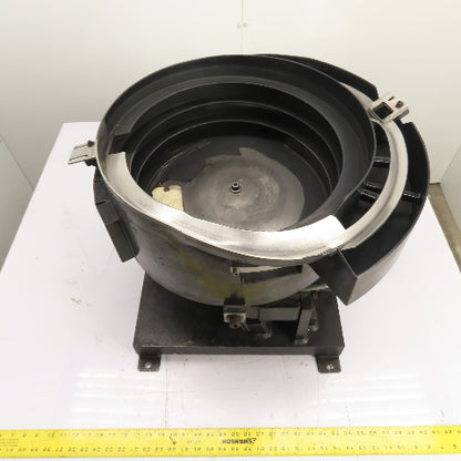 AFM Vibratory Parts Feeder 18" ID x 7" Deep Bowl 1Ph 115V W/ Moorfeed Controller