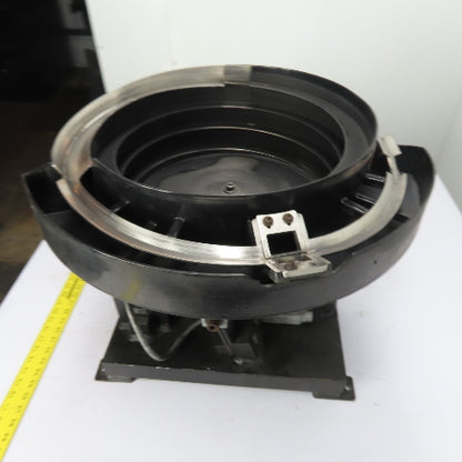 AFM Vibratory Parts Feeder 18" ID x 7" Deep Bowl 1Ph 115V W/ Moorfeed Controller