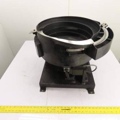 AFM Vibratory Parts Feeder 18" ID x 7" Deep Bowl 1Ph 115V W/ Moorfeed Controller
