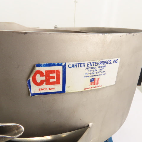 CEI Vibratory Parts Feeder 18" ID x 6" Deep Bowl 1Ph 115V W/ Moorfeed Controller