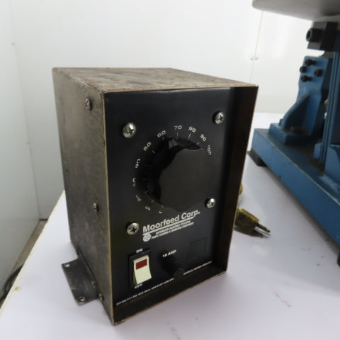 CEI Vibratory Parts Feeder 18" ID x 6" Deep Bowl 1Ph 115V W/ Moorfeed Controller