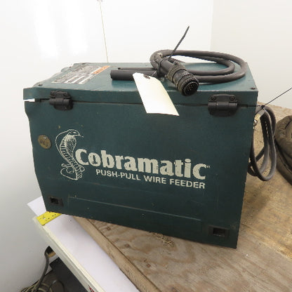 MK Cobramatic 150-005 GMAW Wire Feeder Push-Pull w/ Cobra Gun Whip 115VAC 1Ph