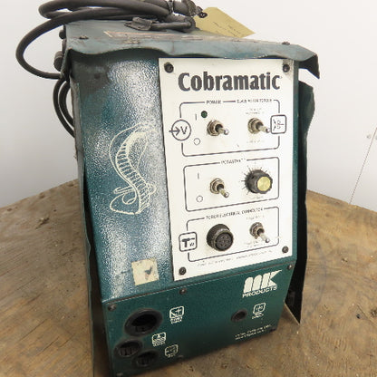 MK Cobramatic 150-005 GMAW Wire Feeder Push-Pull w/ Cobra Gun Whip 115VAC 1Ph