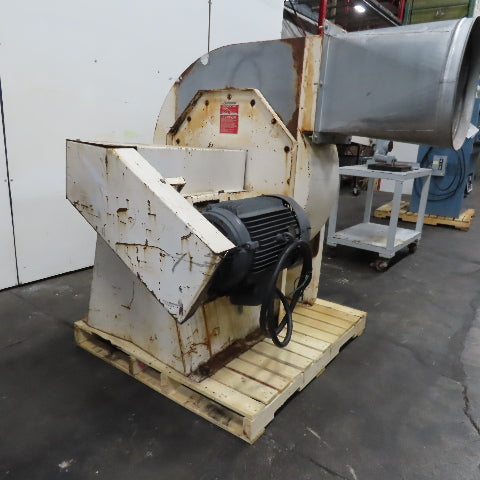 Cincinnati Fan RBE-17 30Hp 1770RPM Radial Blade Exhauster Fan Blower