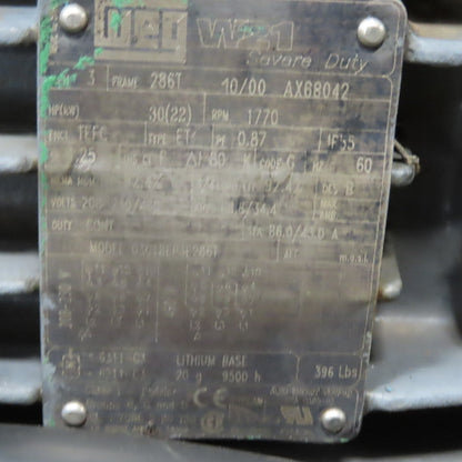 Cincinnati Fan RBE-17 30Hp 1770RPM Radial Blade Exhauster Fan Blower