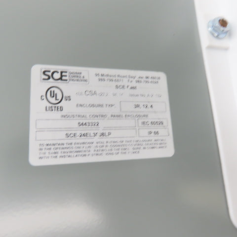 Saginaw SCE-24EL3008LP 30" x 24" x 8" Electrical Enclosure W/194R-J30-1753