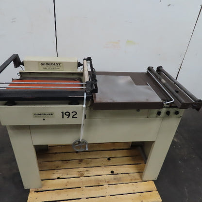 Sergeant 1620C SIMP N/A L-Sealer L-Bar Heat Shrink Sealer 0-42FPM 115V 1Ph