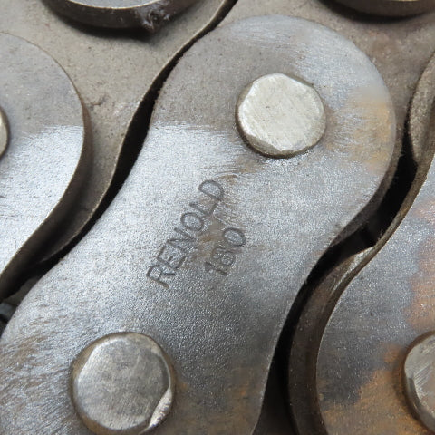 Renold 180-2 10FT Double Strand Riveted Roller Chain 180-2 2-1/4" Pitch 10' L