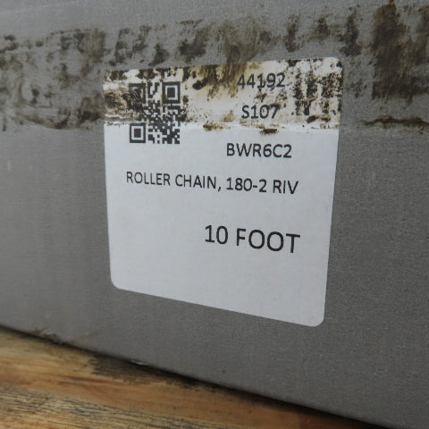 Renold 180-2 10FT Double Strand Riveted Roller Chain 180-2 2-1/4" Pitch 10' L