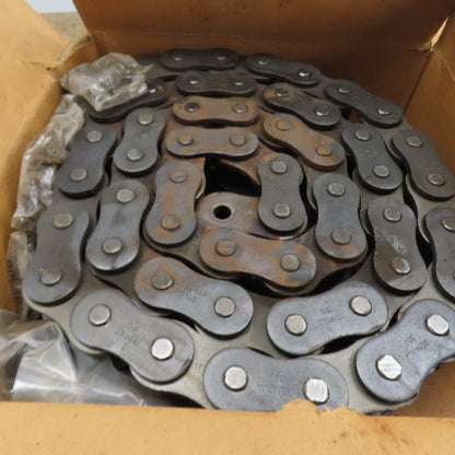 Renold 180-2 10FT Double Strand Riveted Roller Chain 180-2 2-1/4" Pitch 10' L