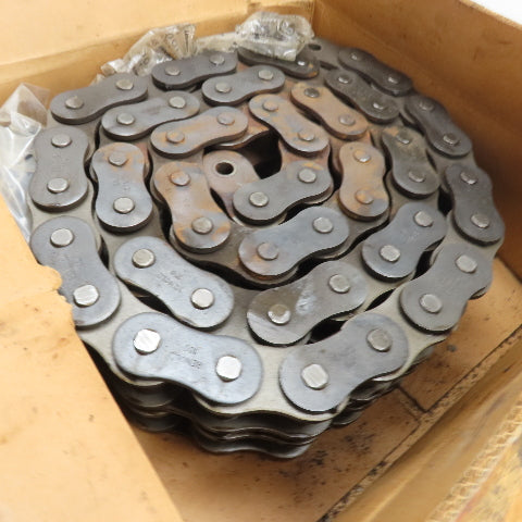 Renold 180-2 10FT Double Strand Riveted Roller Chain 180-2 2-1/4" Pitch 10' L