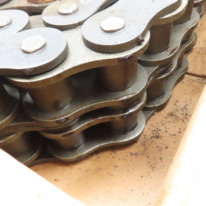 Renold 180-2 10FT Double Strand Riveted Roller Chain 180-2 2-1/4" Pitch 10' L