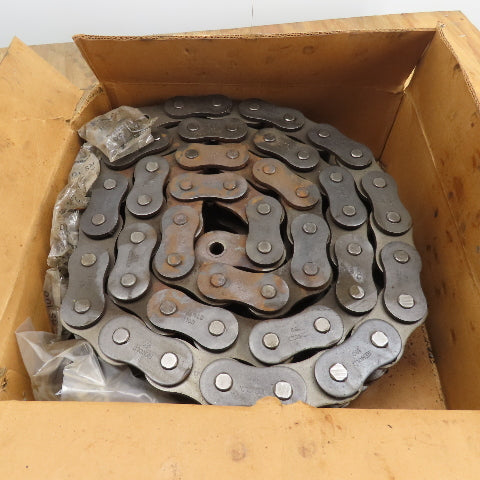 Renold 180-2 10FT Double Strand Riveted Roller Chain 180-2 2-1/4" Pitch 10' L