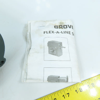 Grove Gear CMQ213-2 30:1 Ratio Right Angle Worm Gear Speed Reducer 56C Frame