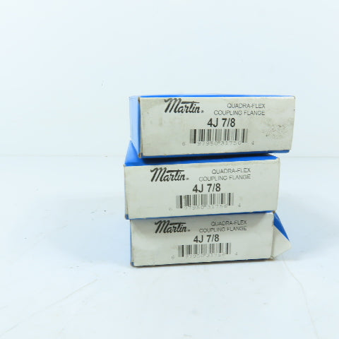 Martin 4J 7/8 Quadra-Flex Coupling Flange 7/8" Bore Lot Of 3